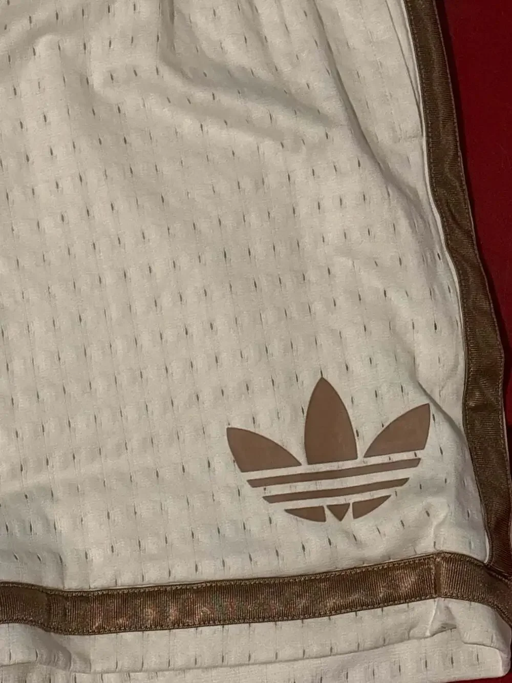 Adidas Originals Warp Knit Short Ivory Cardboard Basketball Shorts 2XL